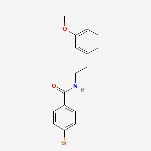 molecular formula C16H16BrNO2 B8373912 4-bromo-N-[2-(3-methoxyphenyl)ethyl]benzamide 