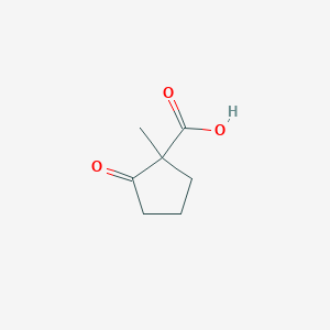 molecular formula C7H10O3 B8373984 Methyl 2-carboxycyclopentanone 