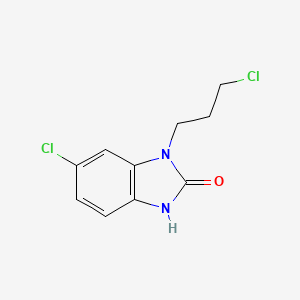 molecular formula C10H10Cl2N2O B8374034 6-chloro-1-(3-chloropropyl)-1H-benzo[d]imidazol-2(3H)-one 