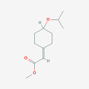 molecular formula C12H20O3 B8374041 (4-Isopropoxy-cyclohexylidene)-acetic acid methyl ester 