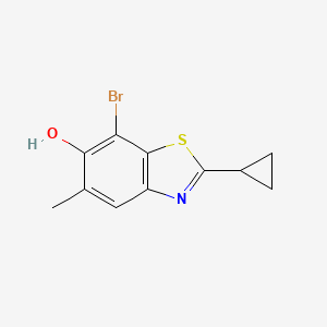 7-Bromo-2-cyclopropyl-5-methylbenzo[d]thiazol-6-ol