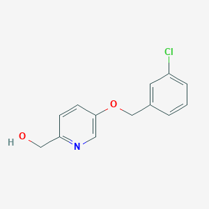 molecular formula C13H12ClNO2 B8374114 5-(m-Chlorobenzyloxy)-2-pyridinemethanol 