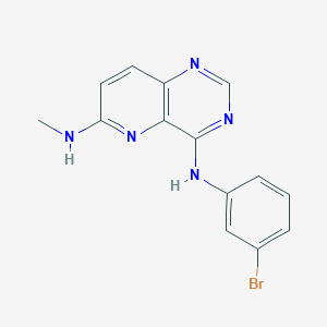 4-N-(3-bromophenyl)-6-N-methylpyrido[3,2-d]pyrimidine-4,6-diamine