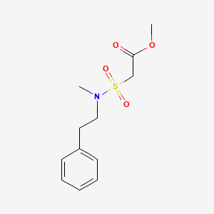 Methyl 2-[methyl(phenethyl)amino]sulfonyl-acetate