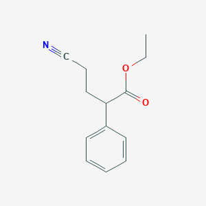 Ethyl 4-cyano-2-phenyl-butanoate