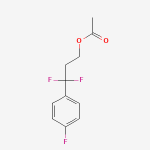 Acetic acid [3,3-difluoro-3-(4-fluorophenyl)propyl] ester
