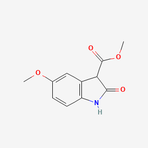 5-methoxy-2-oxo-2,3-dihydro-1H-indole-3-carboxylic acid methyl ester