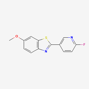 2-(6-Fluoropyridin-3-yl)-6-methoxy-1,3-benzothiazole
