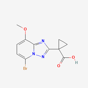 1-(5-Bromo-8-methoxy-[1,2,4]triazolo[1,5-a]pyridin-2-yl)cyclopropane-1-carboxylic acid