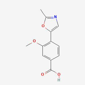 3-Methoxy-4-(2-methyl-1,3-oxazol-5-yl)benzoic acid