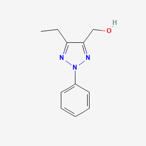 (5-Ethyl-2-phenyl-1,2,3-triazol-4-yl)methan-1-ol