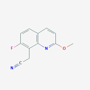 [7-Fluoro-2-(methyloxy)-8-quinolinyl]acetonitrile