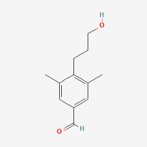 4-(3-Hydroxy-propyl)-3,5-dimethyl-benzaldehyde
