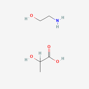 molecular formula C5H13NO4 B8374360 DL-Lactic acid, monoethanolamine salt (1:1) CAS No. 68815-69-0