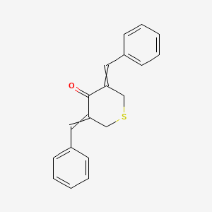 tetrahydro-3,5-bis(phenylmethylene)-4H-thiopyran-4-one