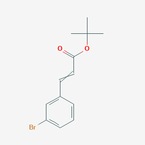 molecular formula C13H15BrO2 B8374381 3-(3-Bromophenyl)acrylic acid tert-butyl ester 