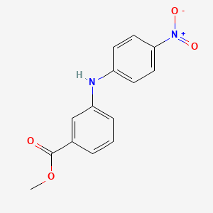molecular formula C14H12N2O4 B8374434 3-[N-(4-Nitrophenyl)amino]benzoic acid methyl ester 