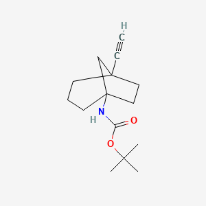 molecular formula C15H23NO2 B8374471 tert-Butyl 5-ethynylbicyclo[3.2.1]octan-1-ylcarbamate 