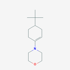 molecular formula C14H25NO B8374546 Morpholine, 4-[4-(1,1-dimethylethyl)-1-cyclohexen-1-yl]- CAS No. 16963-28-3