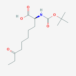 (S)-2-((tert-butoxycarbonyl)amino)-8-oxodecanoic acid