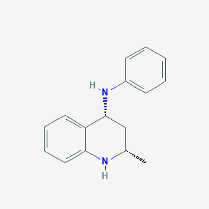 molecular formula C16H18N2 B8374603 cis-2-methyl-N-phenyl-1,2,3,4-tetrahydro-4-quinolinamine 