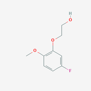 molecular formula C9H11FO3 B8374637 2-(5-Fluoro-2-methoxyphenoxy)ethanol CAS No. 72955-98-7