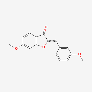 molecular formula C17H14O4 B8374641 2-[(3-methoxyphenyl)methylene]-6-methoxy-3(2H)-benzofuranone 