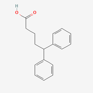 molecular formula C17H18O2 B8374702 5,5-diphenylpentanoic Acid 