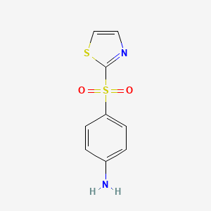 molecular formula C9H8N2O2S2 B8374705 4-Thiazol-2-ylsulphonylaniline 