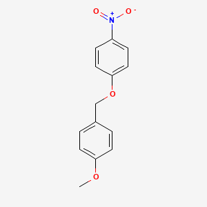 molecular formula C14H13NO4 B8374712 1-Methoxy-4-[(4-nitrophenoxy)methyl]benzene CAS No. 31574-13-7