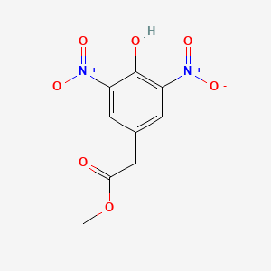 molecular formula C9H8N2O7 B8374716 Methyl 2-(3,5-dinitro-4-hydroxyphenyl)acetate 