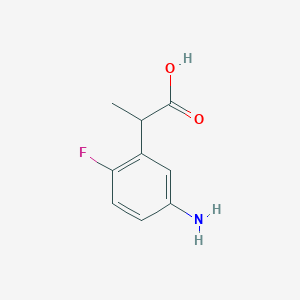 2-(5-Amino-2-fluorophenyl)propionic acid
