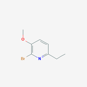 molecular formula C8H10BrNO B8374895 2-Bromo-6-ethyl-3-methoxy-pyridine 