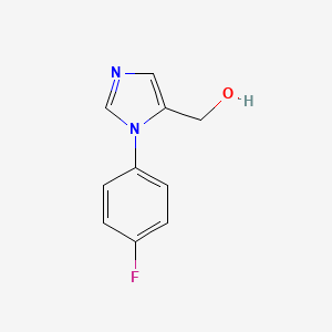 molecular formula C10H9FN2O B8374901 [1-(4-fluorophenyl)-1H-imidazol-5-yl]methanol CAS No. 689250-80-4