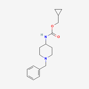 molecular formula C17H24N2O2 B8374906 Cyclopropylmethyl (1-phenylmethyl-4-piperidyl)carbamate 