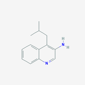 molecular formula C13H16N2 B8374941 4-Isobutyl 3-amino quinoline 