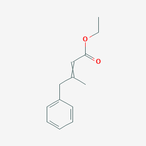 molecular formula C13H16O2 B8374952 Ethyl 3-methyl-4-phenylbut-2-enoate 