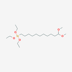 molecular formula C19H42O5Si B8375026 11,11-Dimethoxyundecyltriethoxysilane 