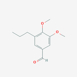 molecular formula C12H16O3 B8375046 3,4-Dimethoxy-5-propylbenzaldehyde 