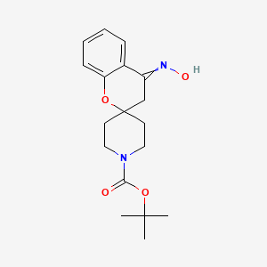 molecular formula C18H24N2O4 B8375067 tert-butyl 4-hydroxyiminospiro[3H-chromene-2,4'-piperidine]-1'-carboxylate 