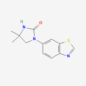 1-Benzothiazol-6-yl-4,4-dimethyl-imidazolidin-2-one