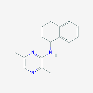 3,6-dimethyl-N-(1,2,3,4-tetrahydronaphthalen-1-yl)pyrazin-2-amine