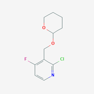 2-Chloro-4-fluoro-3-(tetrahydro-pyran-2-yloxymethyl)-pyridine