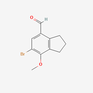 6-Bromo-7-methoxy-indan-4-carbaldehyde