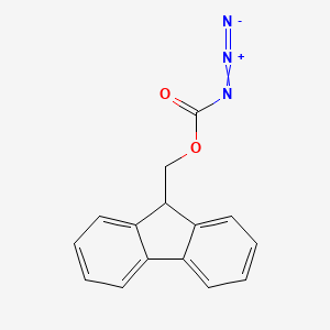 molecular formula C15H11N3O2 B8375129 (9H-Fluoren-9-yl)methyl carbonazidate CAS No. 28920-44-7