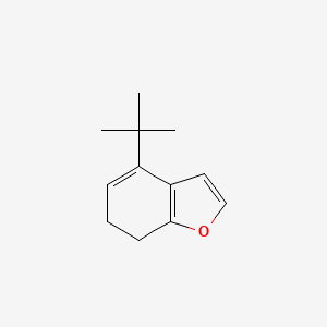 molecular formula C12H16O B8375144 4-Tert-butyl-6,7-dihydrobenzofuran 