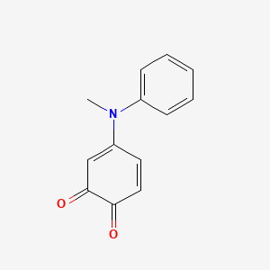 molecular formula C13H11NO2 B8375155 4-(N-Methylanilino)-1,2-benzoquinone 
