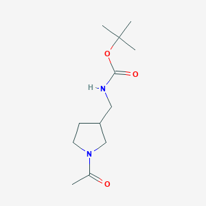 molecular formula C12H22N2O3 B8375173 Tert-butyl (1-acetylpyrrolidin-3-yl)methylcarbamate 
