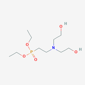 molecular formula C10H24NO5P B8375219 Diethyl 2-(bis(2-hydroxyethyl)amino)ethylphosphonate 