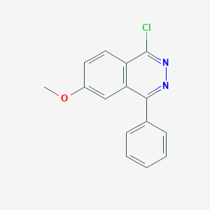molecular formula C15H11ClN2O B8375233 1-Chloro-6-methoxy-4-phenyl-phthalazine 